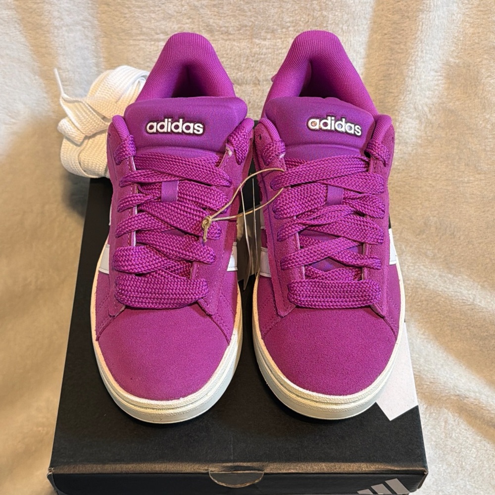 Adidas Grand Court Alpha 00s Women's Size 6.5 Purple Burst White Shoes JH7231